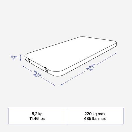 Матрац самонадувний Ultim Comfort для кемпінгу 2-місний 200×115 см