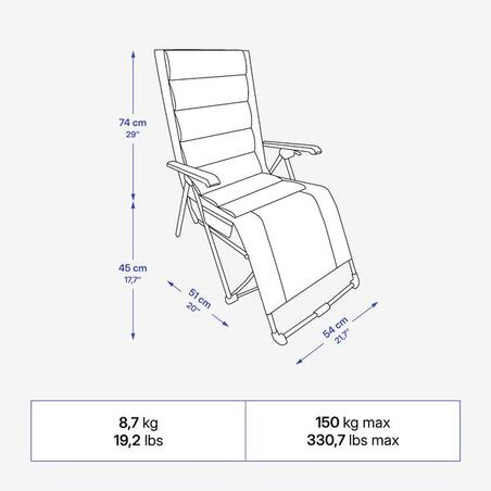 Крісло складане для відпочинку з підголівником