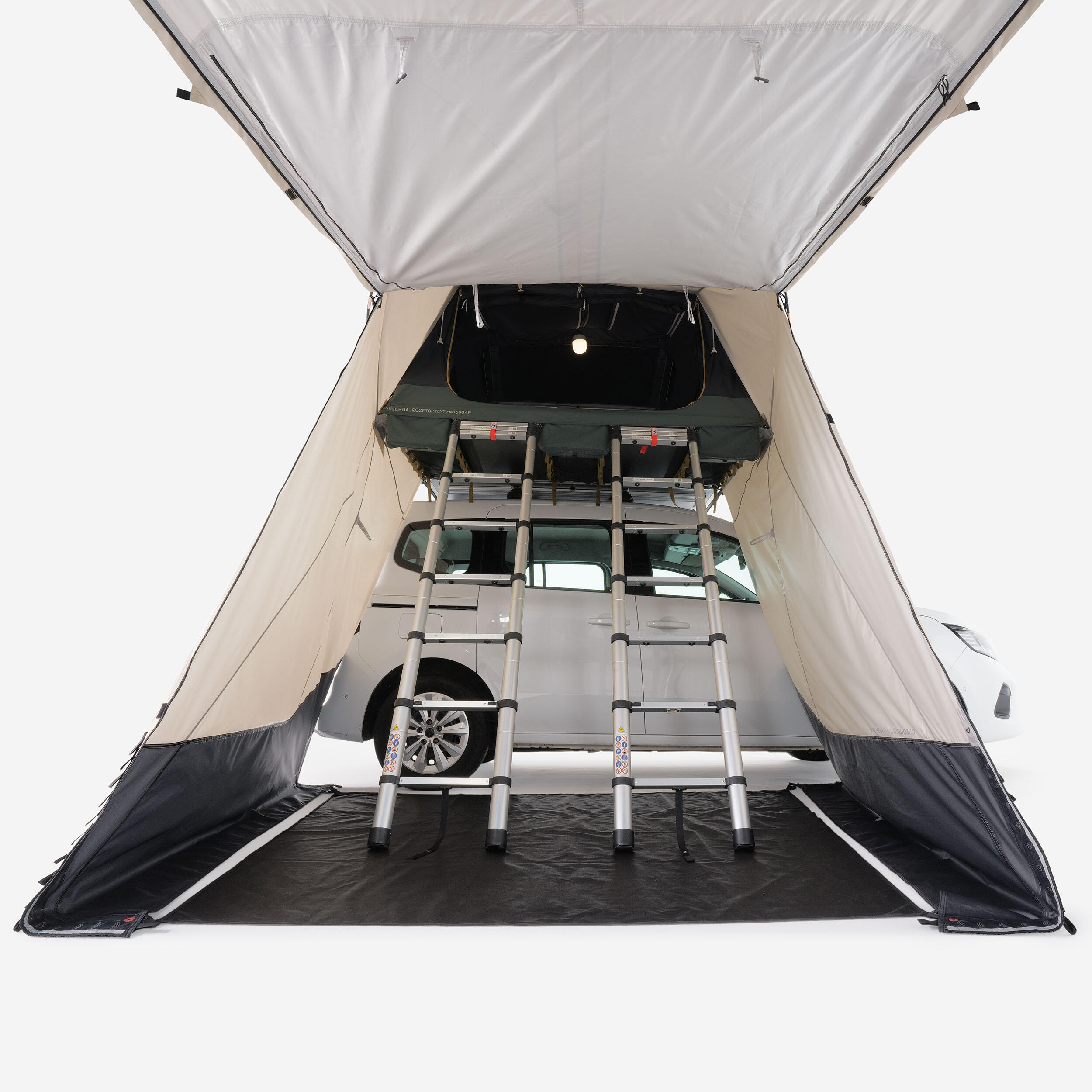 Auvent connecté pour tente de toit MH500 4 places Family 4/9