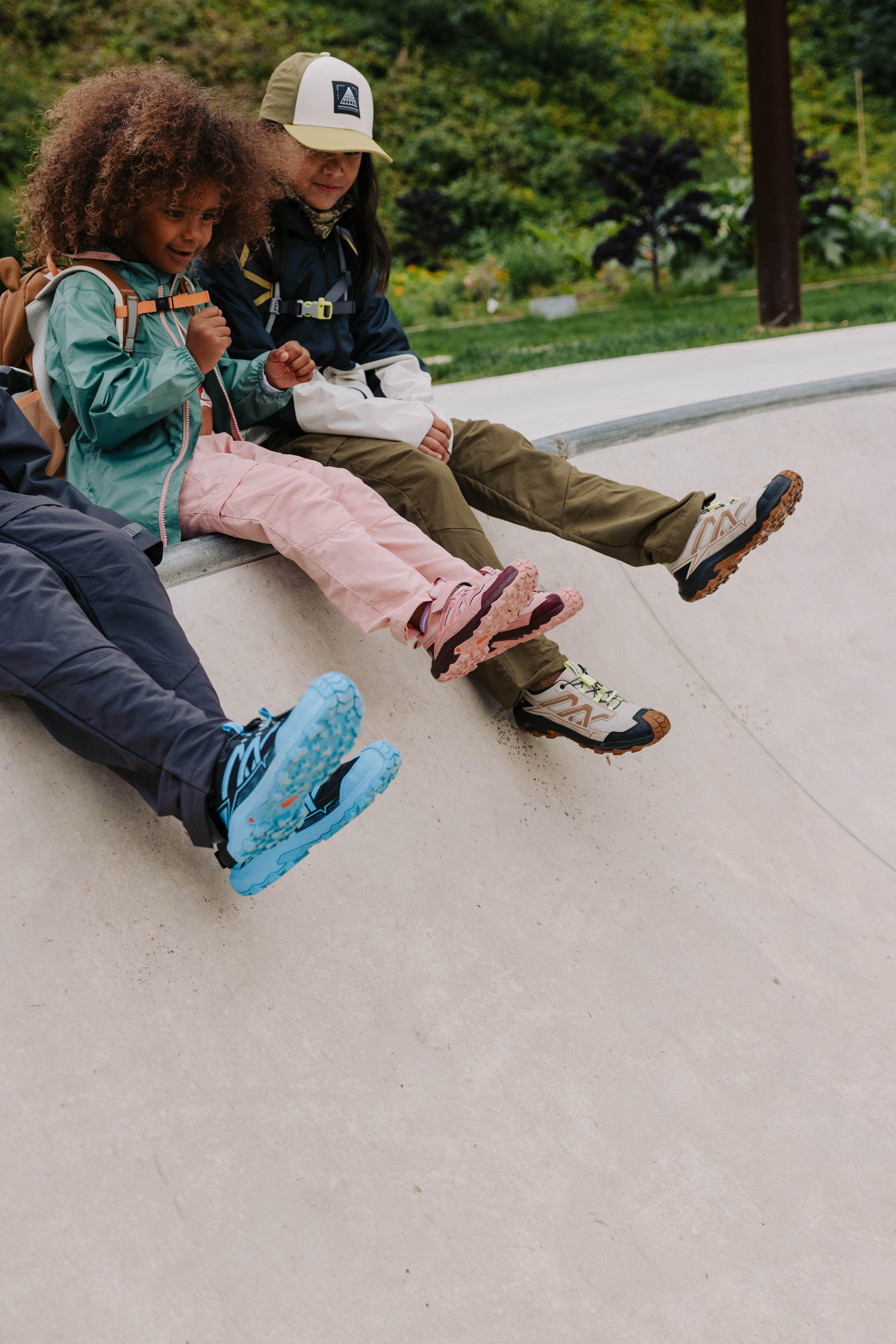 Kids’ Waterproof Hiking Boots, sizes 2.5-5, CROSSROCK LOW WTP - QUECHUA