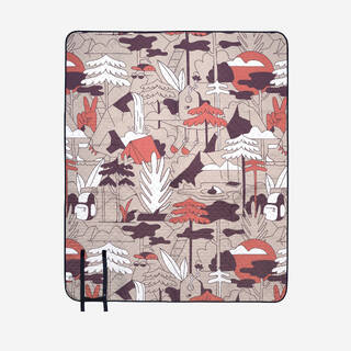 Comfort blanket for picnics and camping - 170 x 140 cm