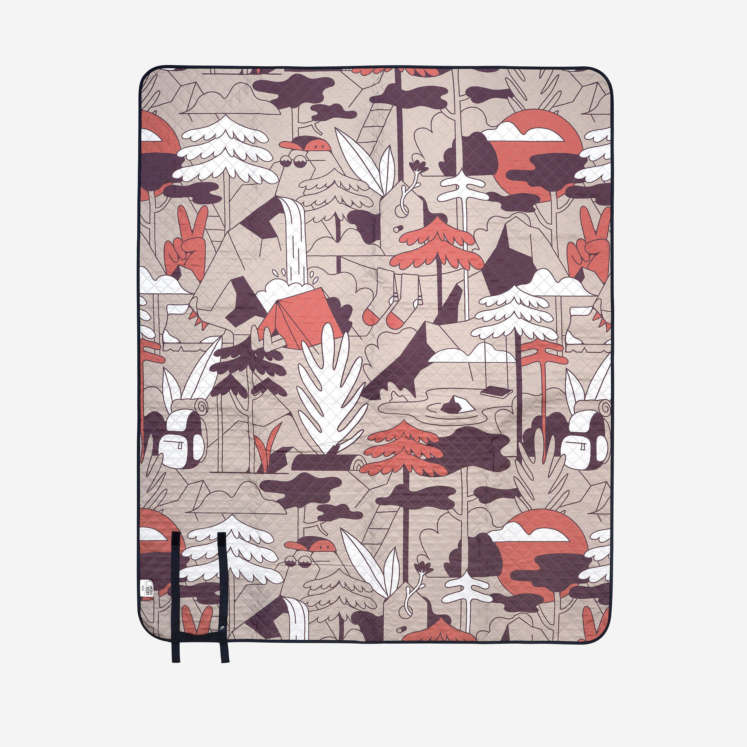 Comfort blanket for picnics and camping - 170 x 140 cm -  1