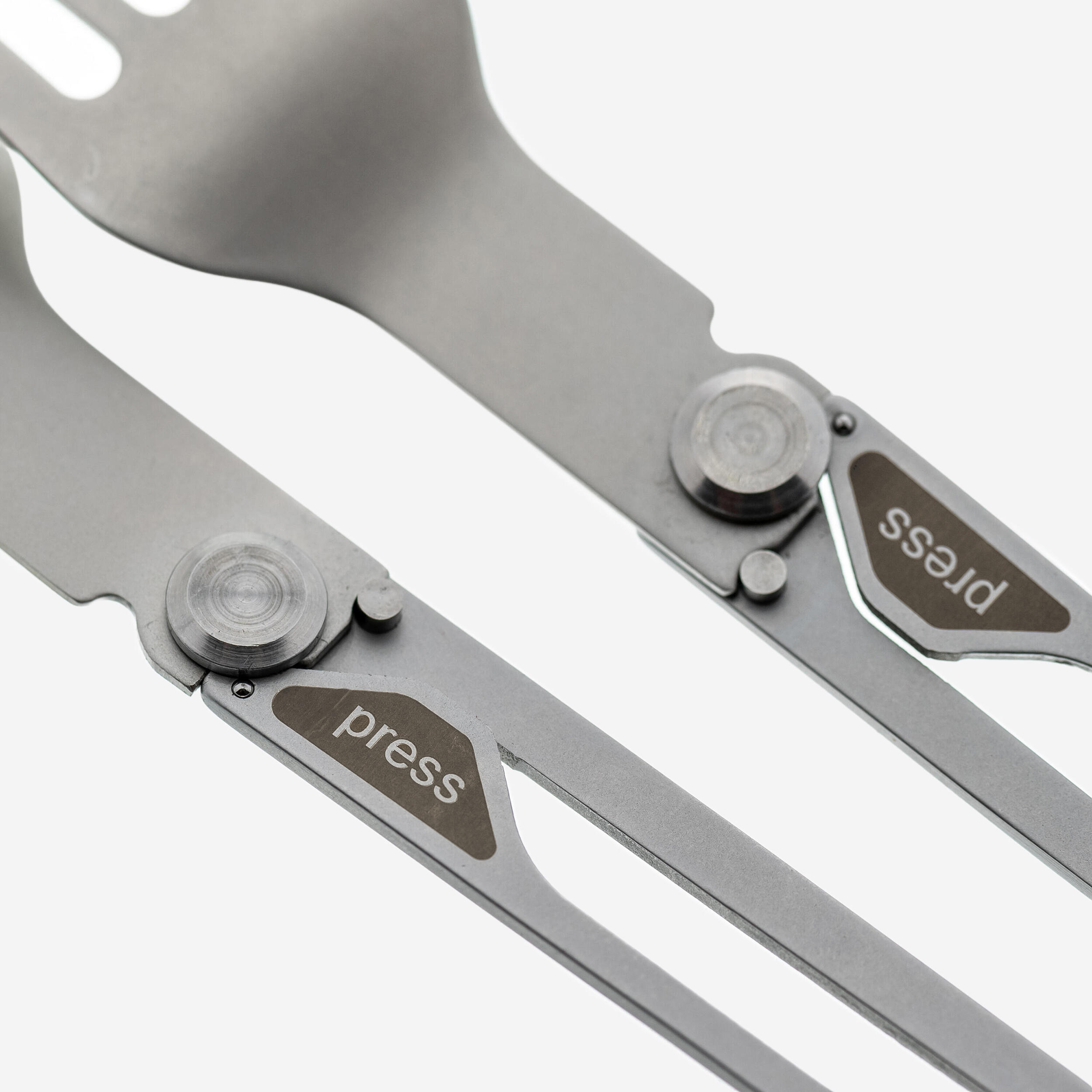 Ensemble de deux ustensiles pliants en inox fourchette + cuillère, 900 3/6