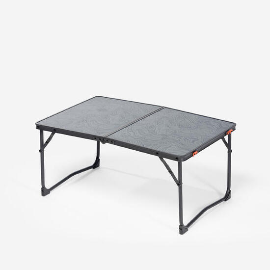 Table de camping basse pliante, 2 à 4 personnes, gris