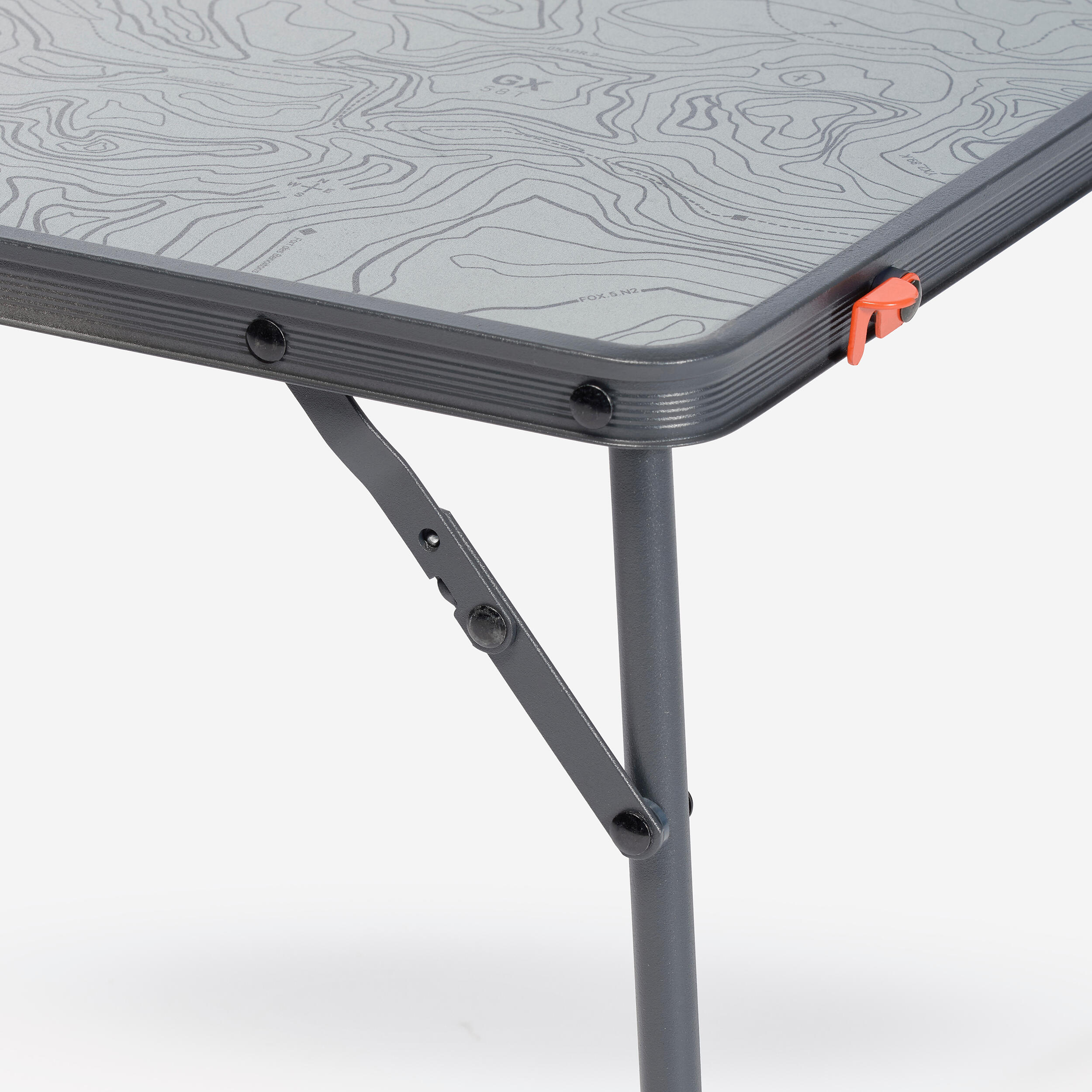 Table de camping pliable pour 2 à 4 personnes gris 5/6