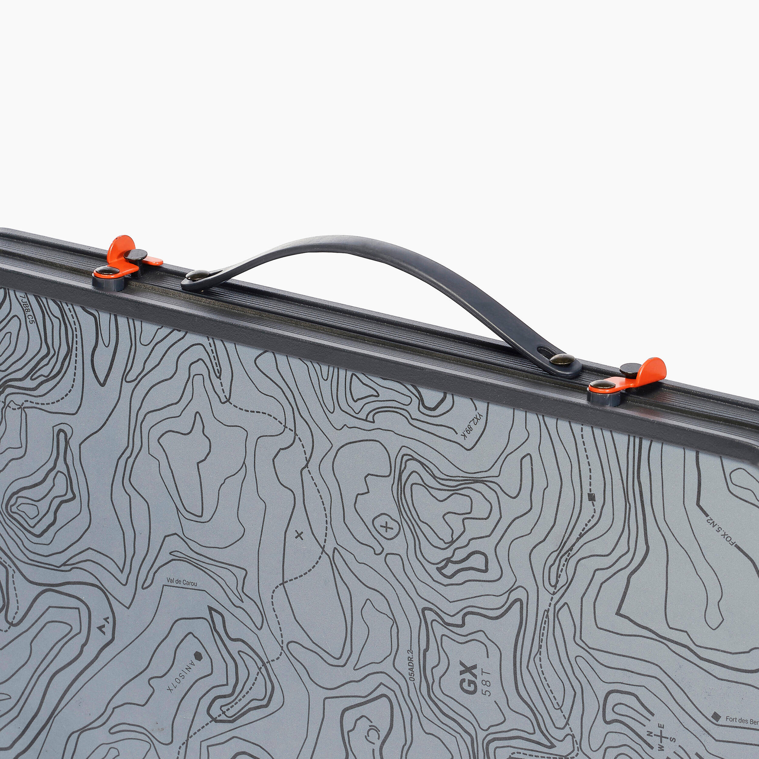 Camping Table Low Foldable Compact for 2 to 4 People - Light Grey -  4