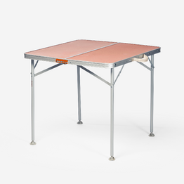 Table de camping pliante, 4 personnes, marron