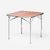 Table de camping pliante, 4 personnes, marron