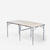 Grande table de camping pliante, 6 à 8 personnes, beige