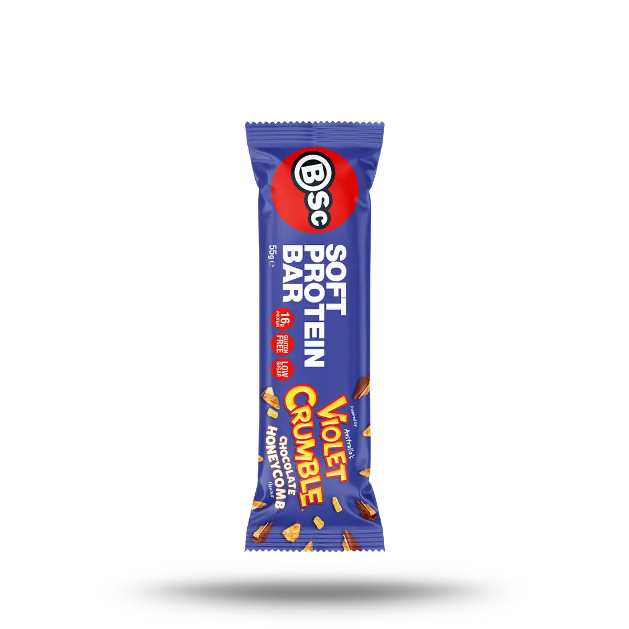 Violet Crumble Soft Protein Bar - 55g Chocolate Honeycomb
