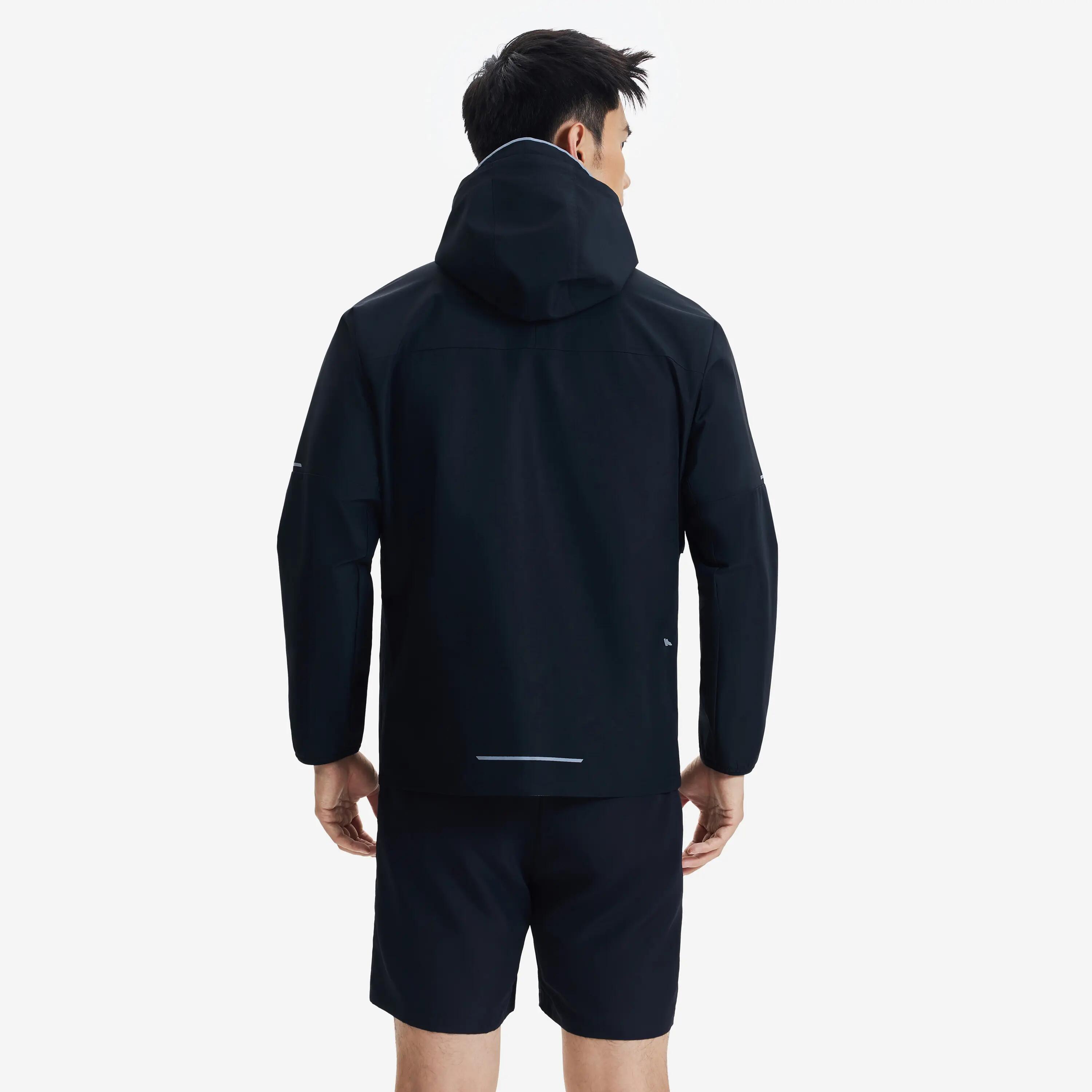 Chamarra impermeable Run 100 hombre negra  2/7