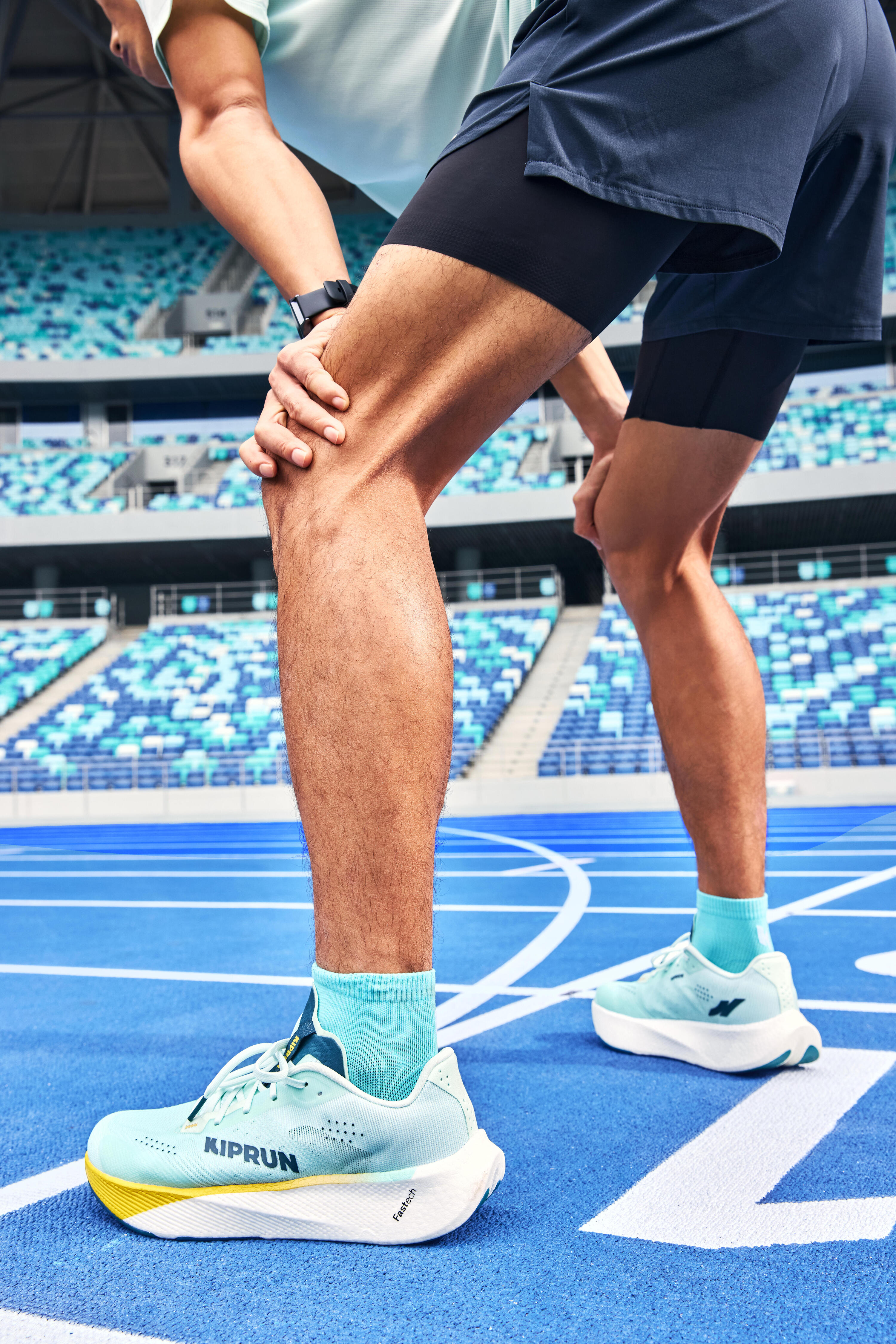 Chaussettes de course minces et courtes x2 paires, Run 500 20/20