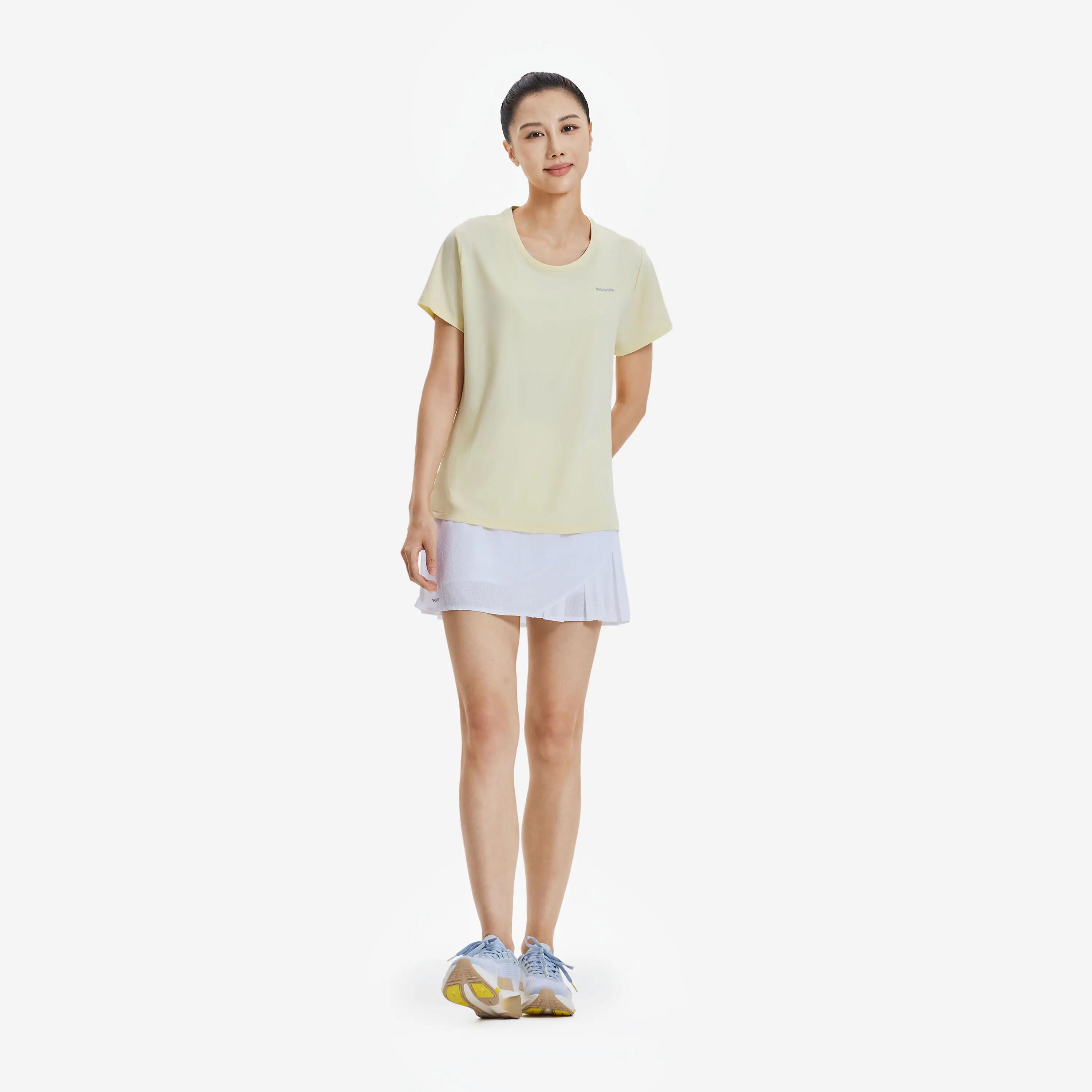 KIPRUN Run 500 Dry Women's Breathable Running T-shirt - Yellow -  2