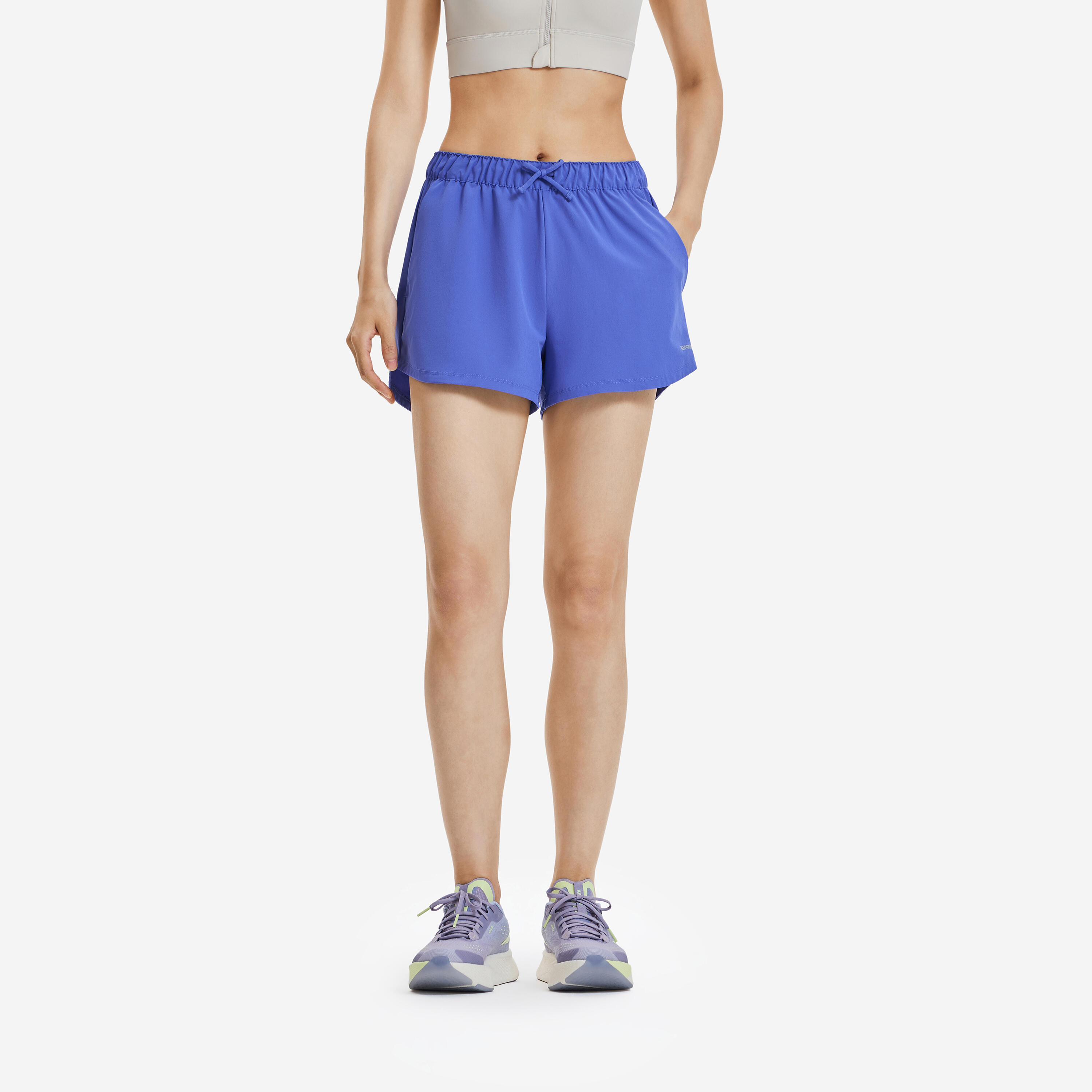 Women's Running & Trail Running Breathable Shorts KIPRUN Run 500 Dry Dark purple