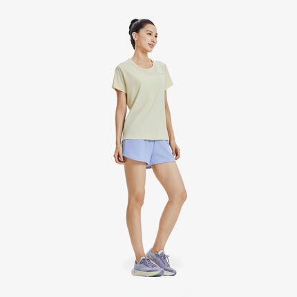 T-shirt running respirant Femme, Kiprun Run 500 Dry bleu turquoise
