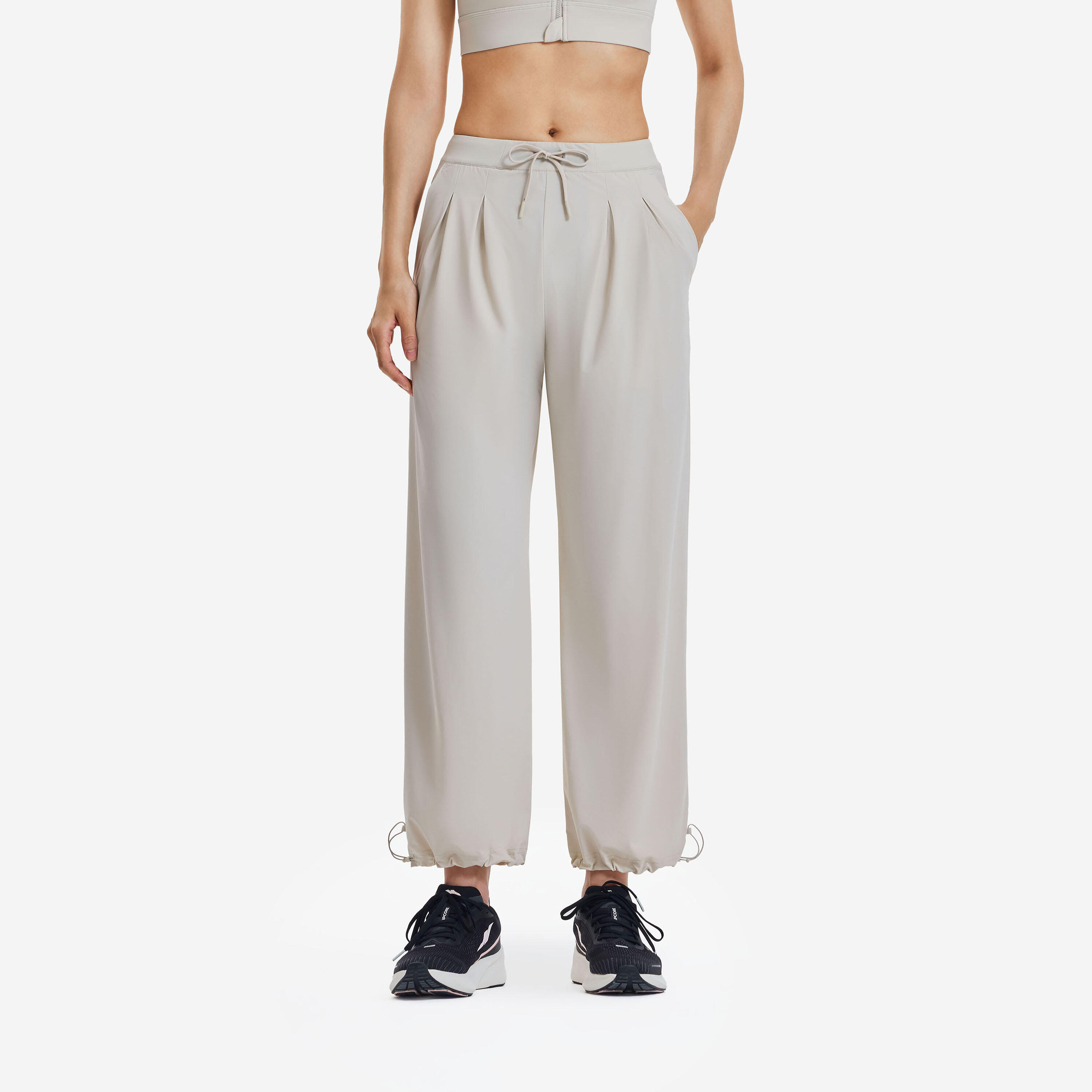 Kiprun Women's Run Dry Cooling Running Pants 500 - Sand