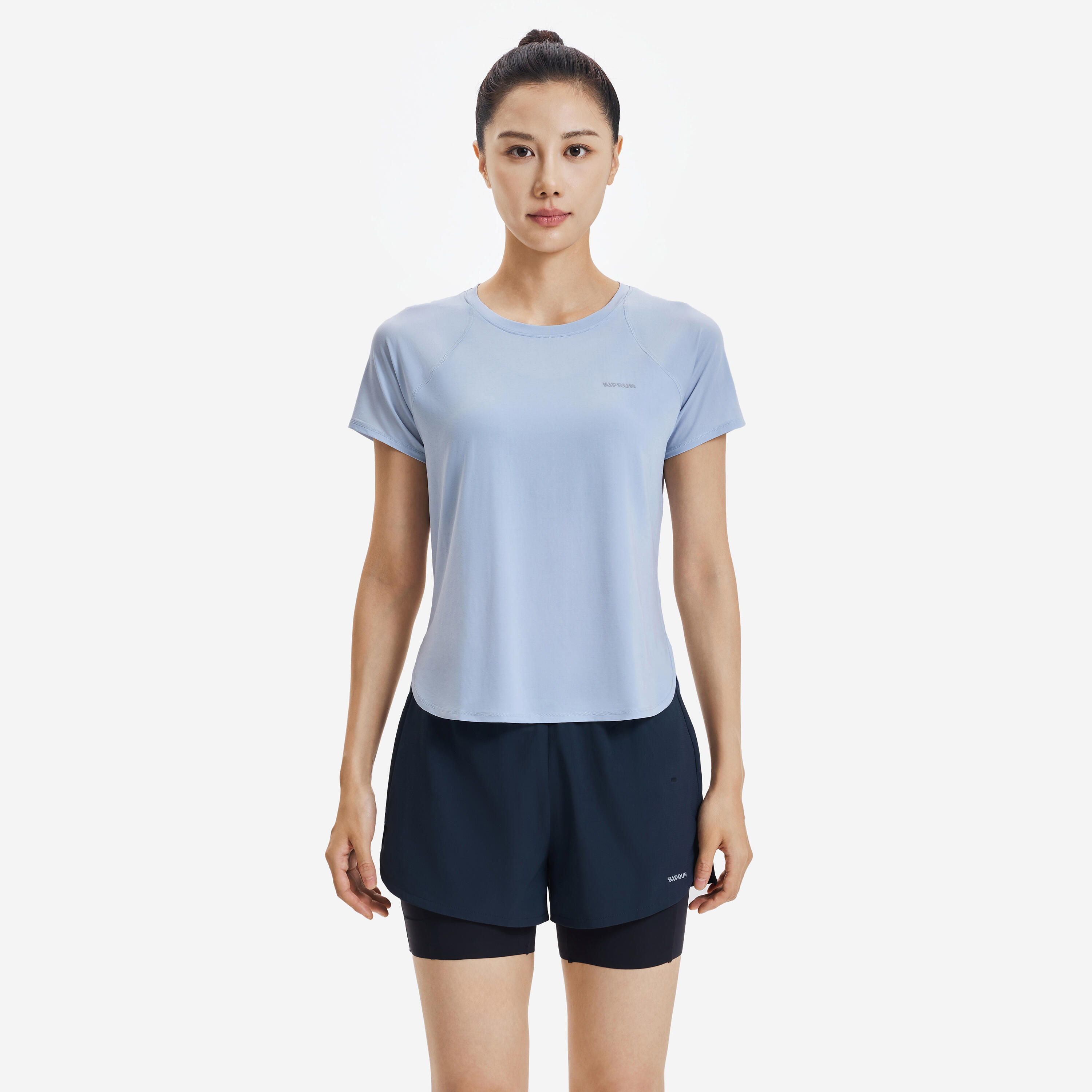 Women's Breathable Quick-dry Cooling Running T-shirt - Blue