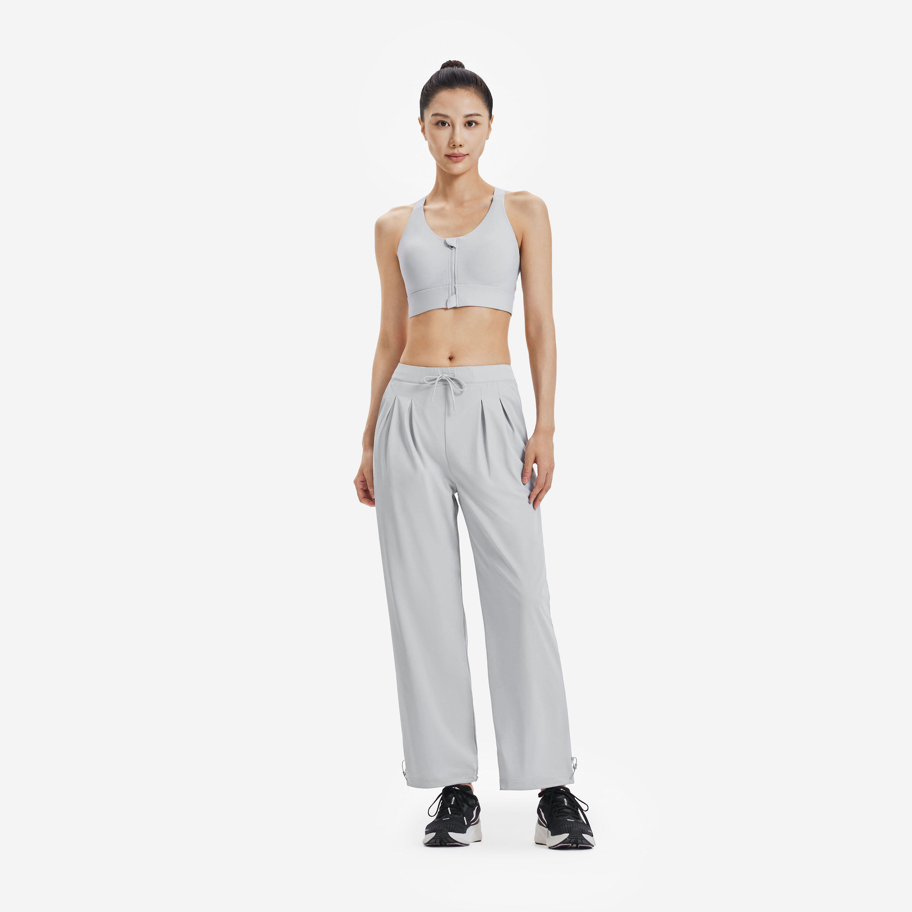 Kiprun Women's Run Dry Cooling Running Pants 500 - Grey