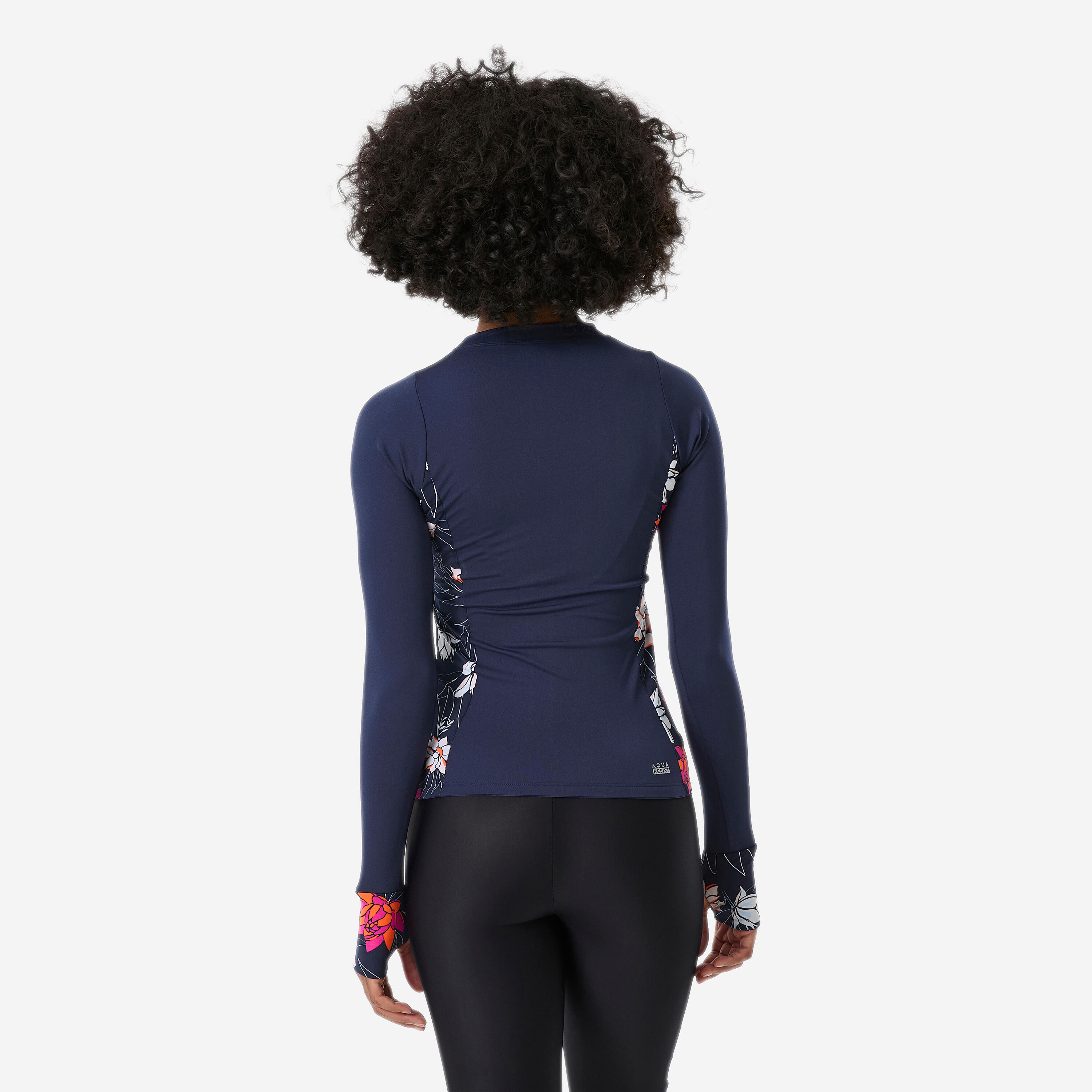 Haut de maillot de bain à manches longues femme, Una 2/7
