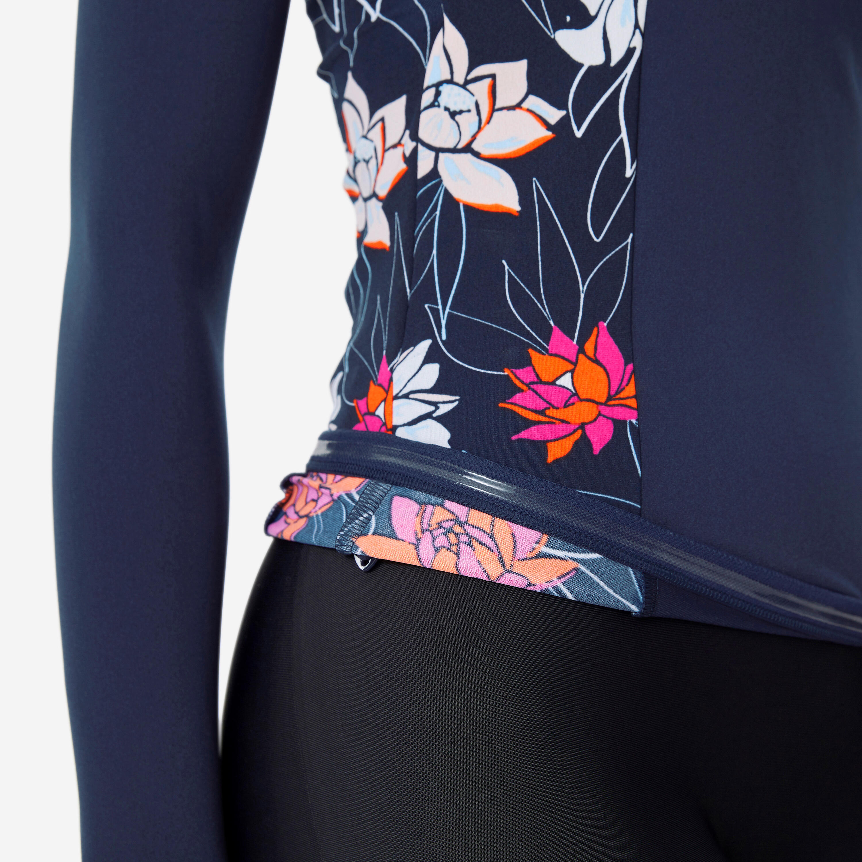 Haut de maillot de bain à manches longues femme, Una 6/7