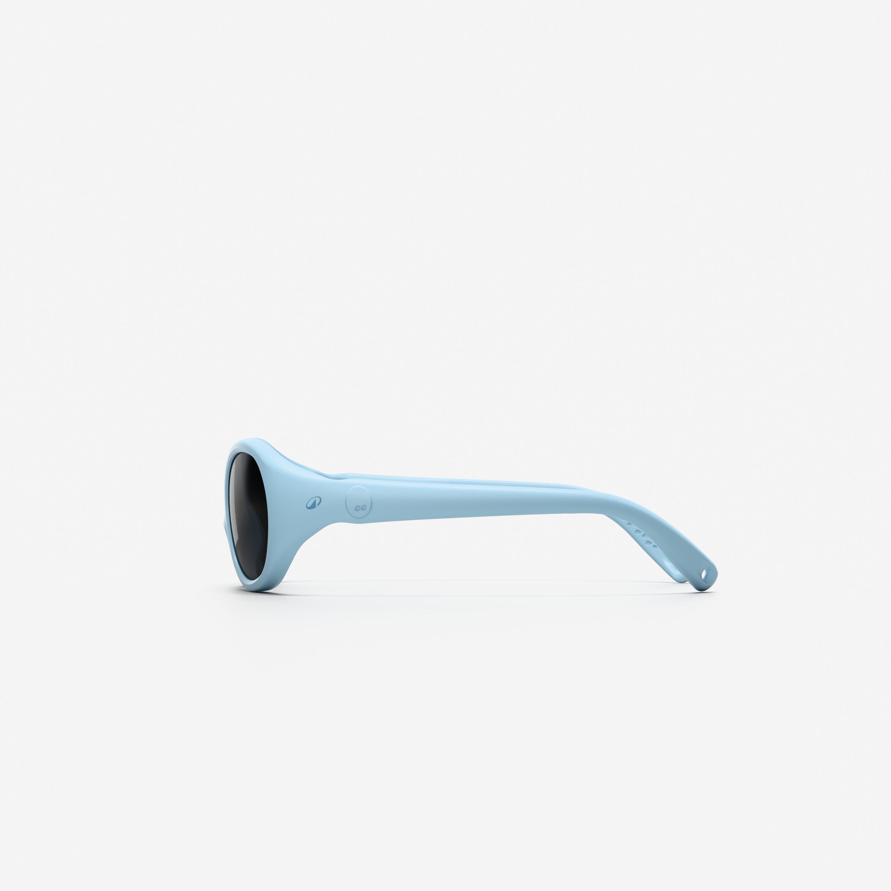 Gafas de sol Bebés anti-rotura categoría 4 MH B100 azul 4/10