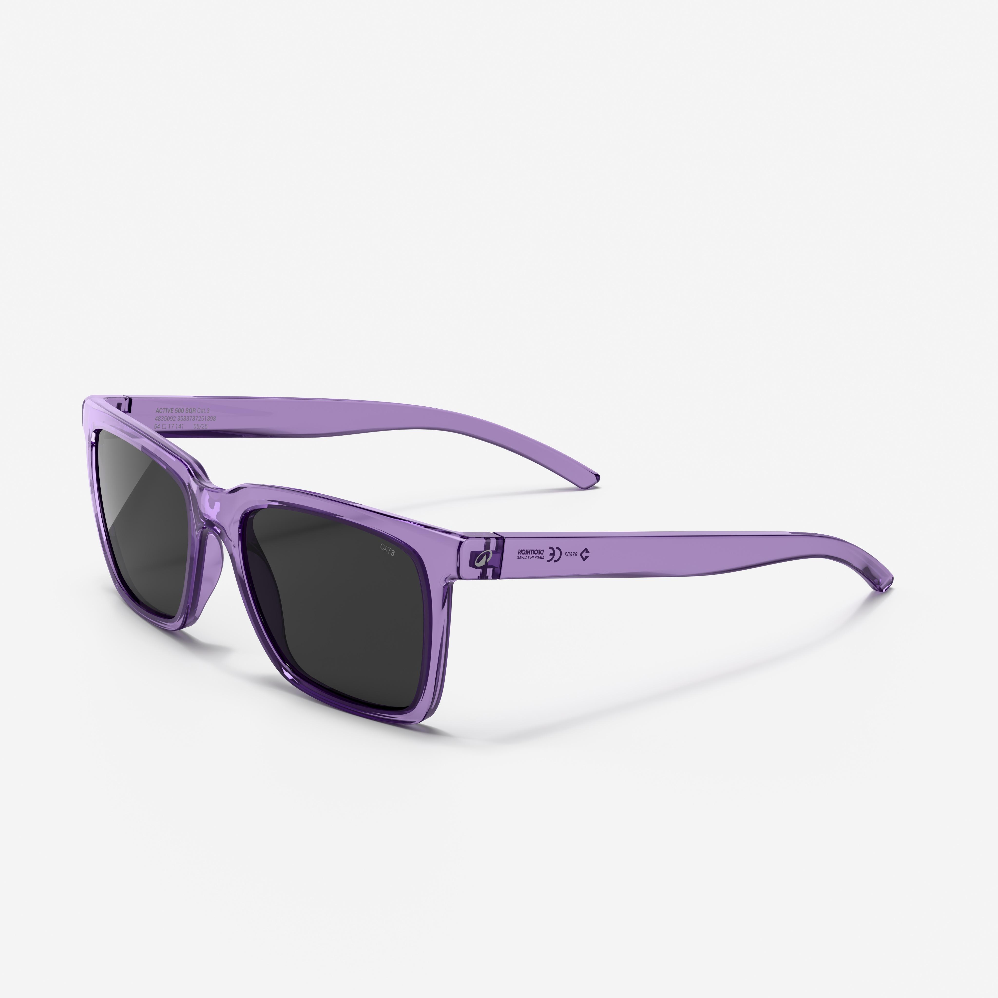 Category 3 rectangular sunglasses, Active 500 SQR