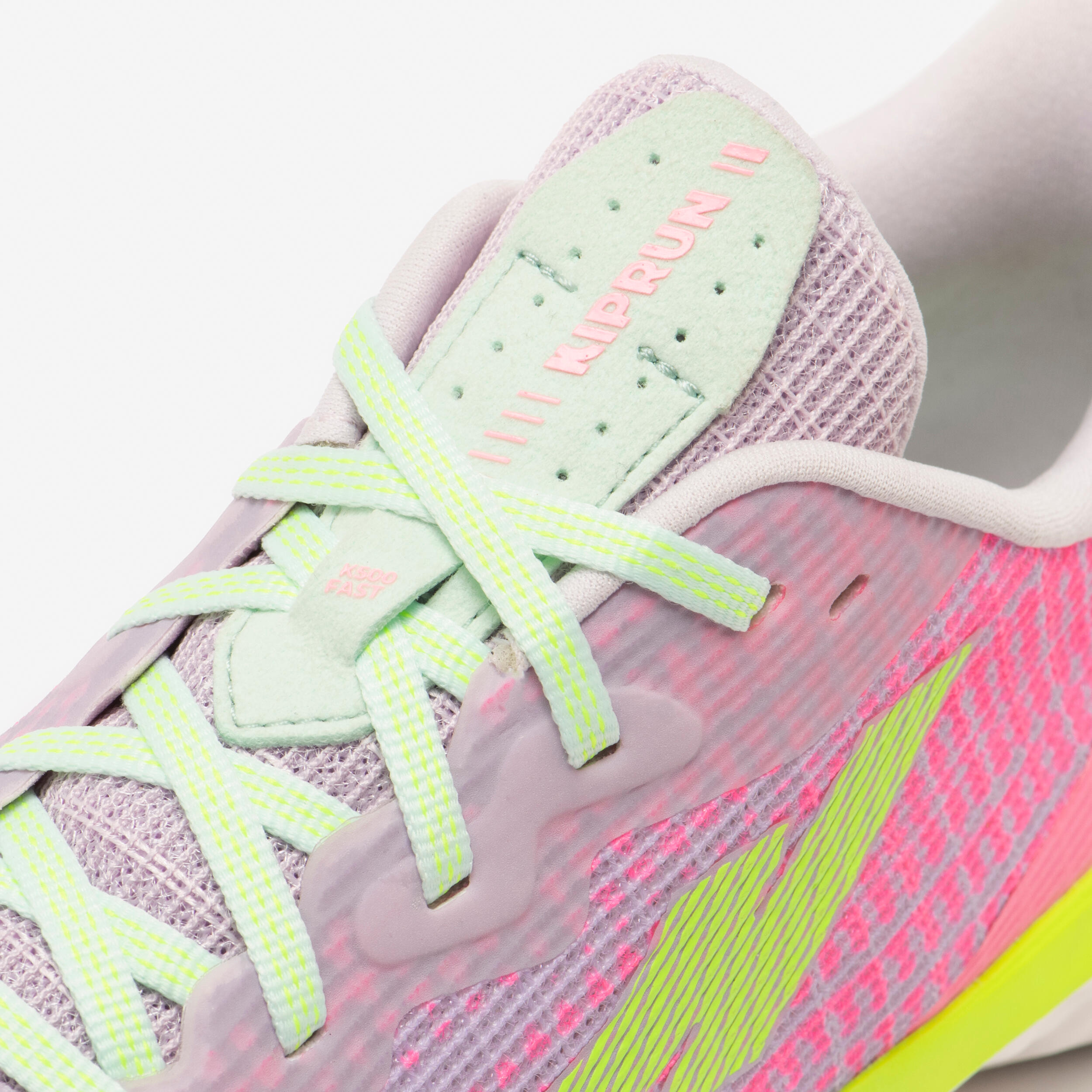 Scarpe running bambino K 500 FAST rosa-lilla 17/30