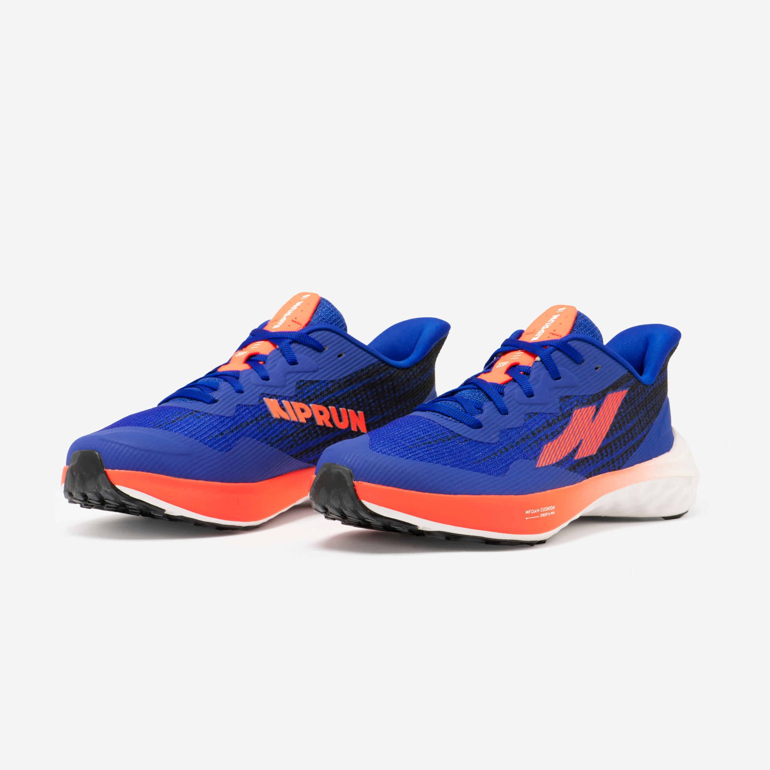 Scarpe running bambino K 500 FAST blu-rosso 5/9