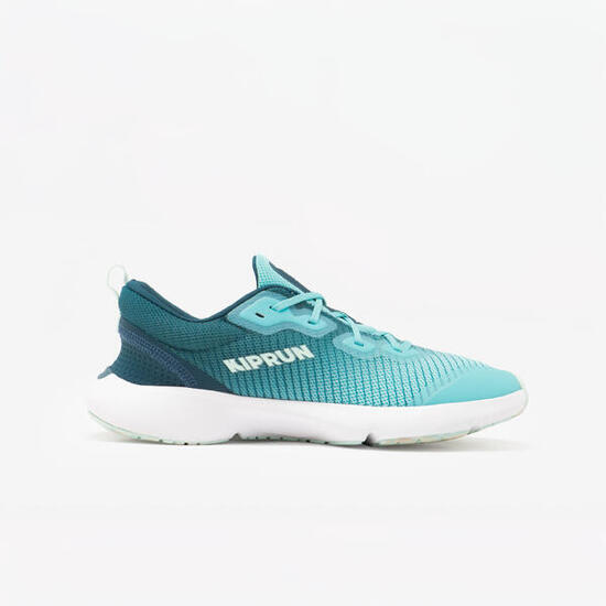 Zapatillas running drop 0 Niños - KIPRUN KN500 verdes amarillas negras