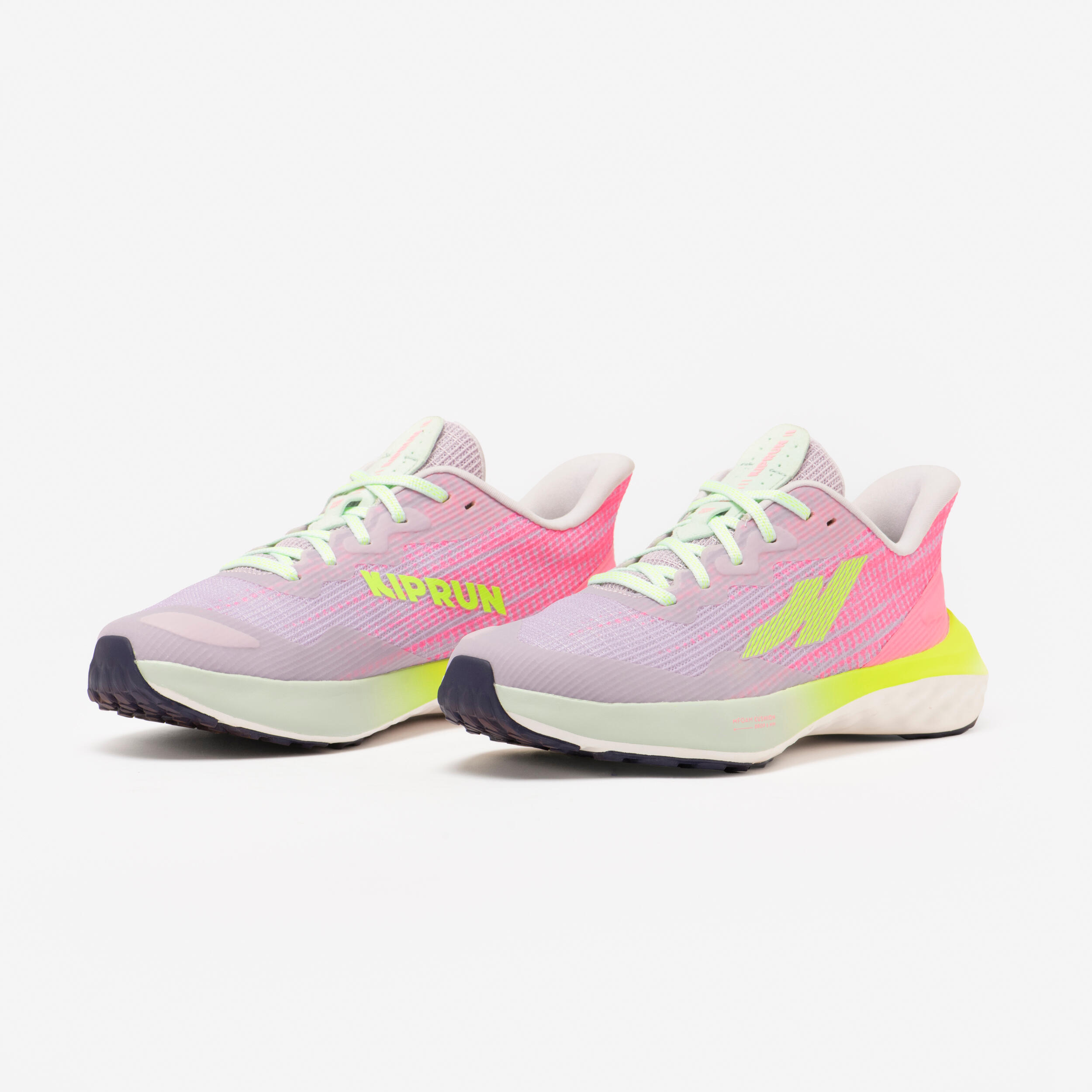 Scarpe running bambino K 500 FAST rosa-lilla 16/30