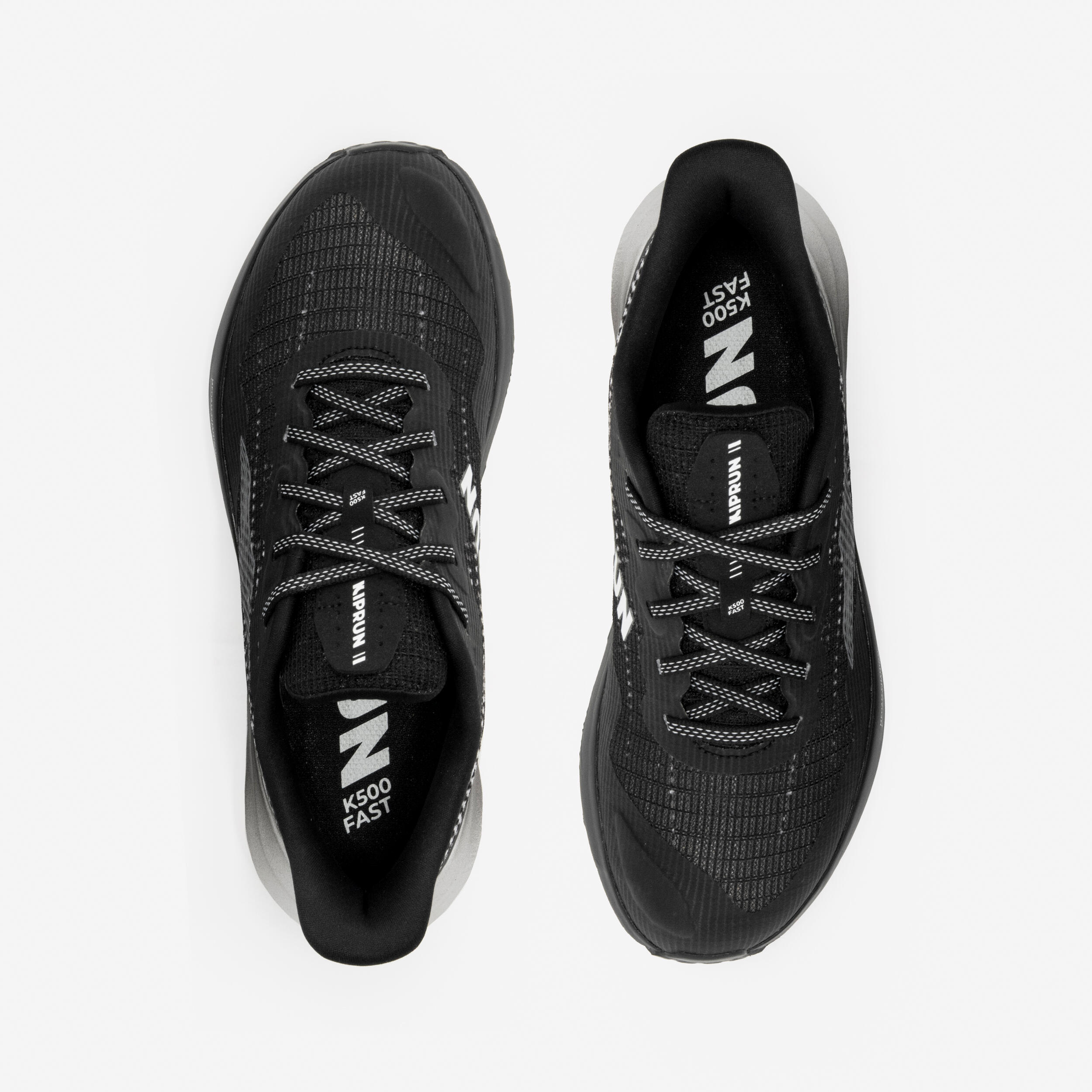 Scarpe running bambino K 500 FAST nero-bianco 18/36
