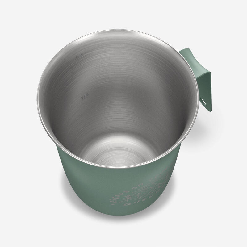 Outdoor Paslanmaz Çelik Bardak - 0,5 L - Yeşil - 500