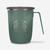 Tasse de camping 0,5L en acier inoxydable vert