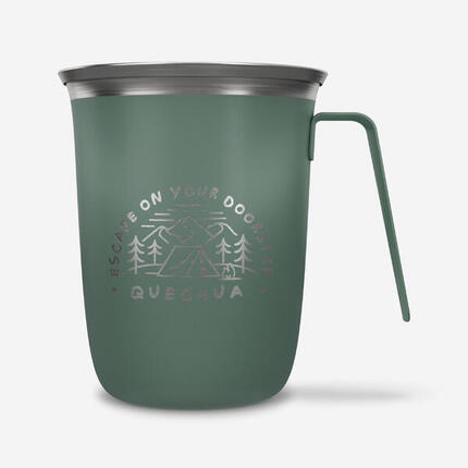 Tasse Edelstahl Camping - 500 0,5 l grün