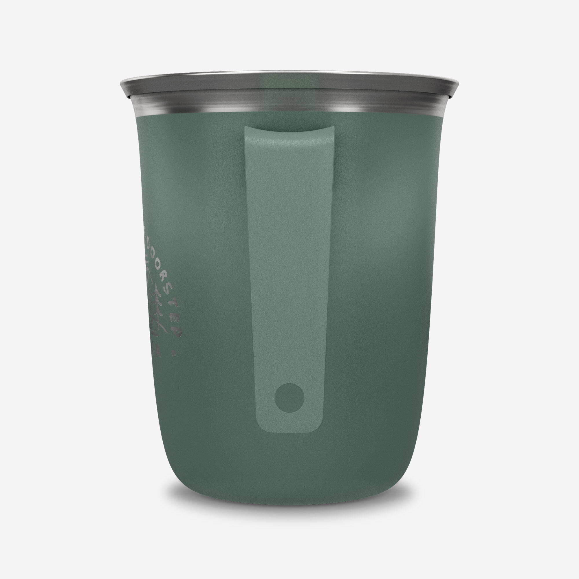 Tasse de camping en inox 0,5 L - QUECHUA