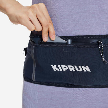 Сумка-пояс 900 для бігу сіра/бежева