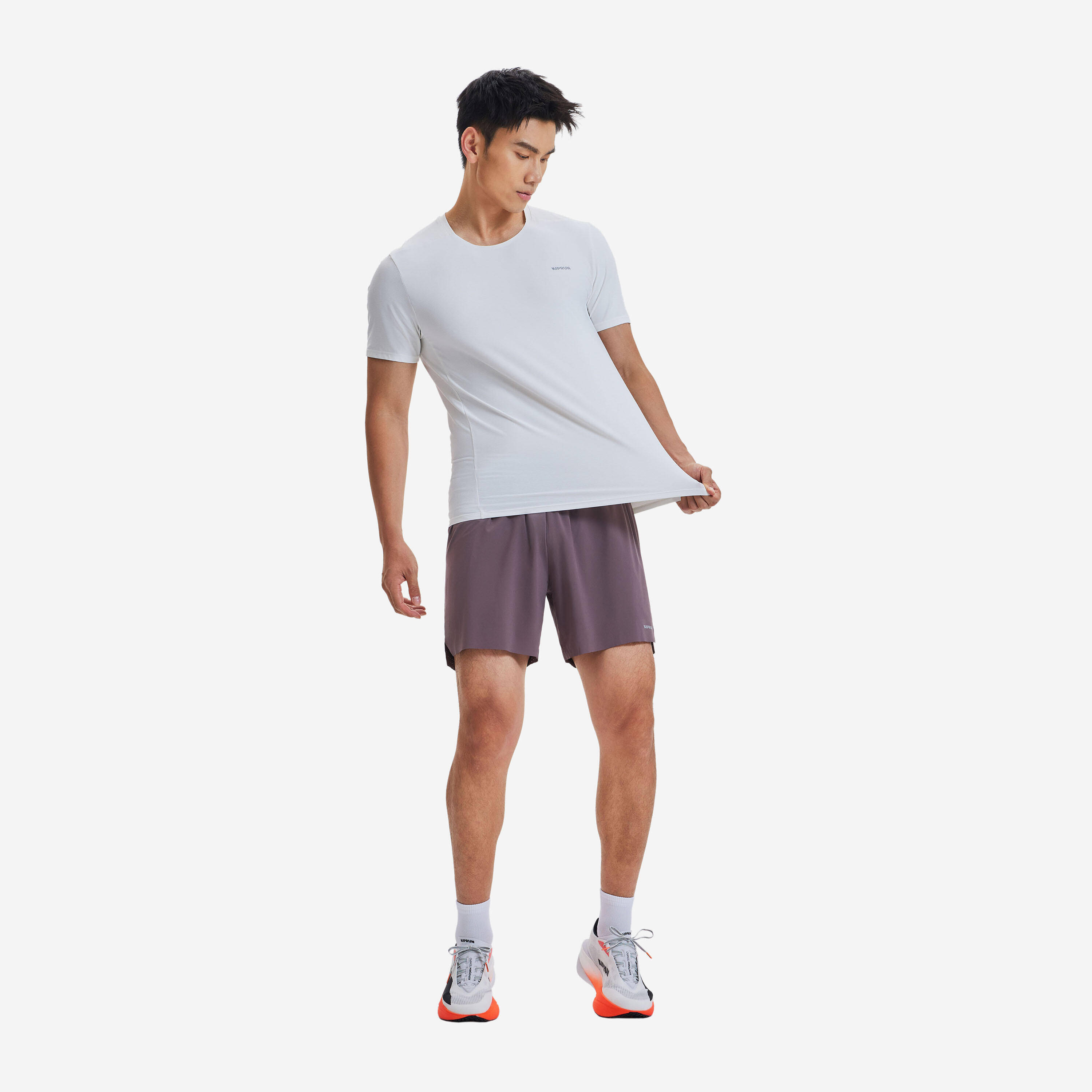 Men's running shorts - KIPRUN Run 500 Comfort - Brown -  3
