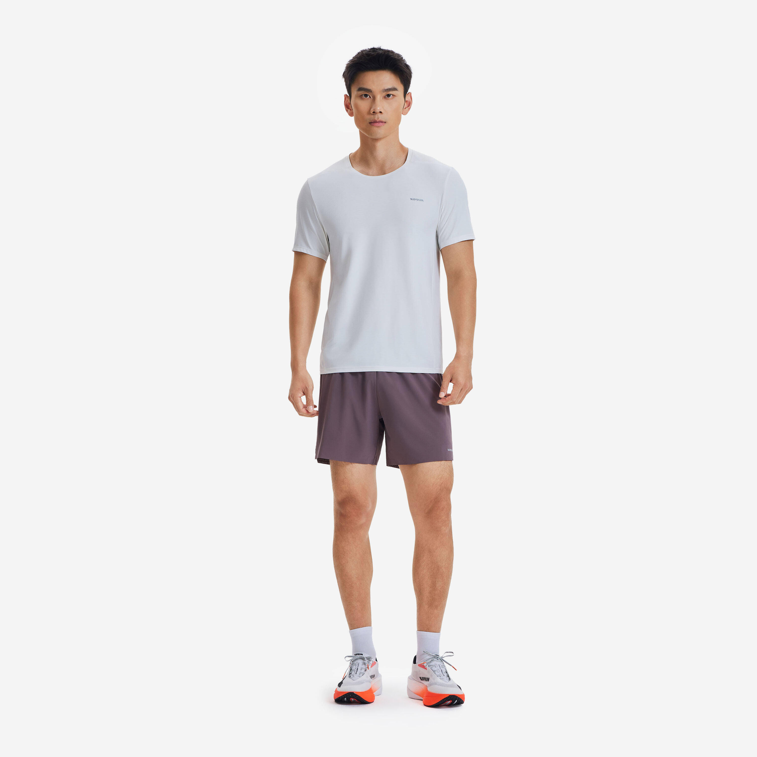Men's running shorts - KIPRUN Run 500 Comfort - Brown -  2