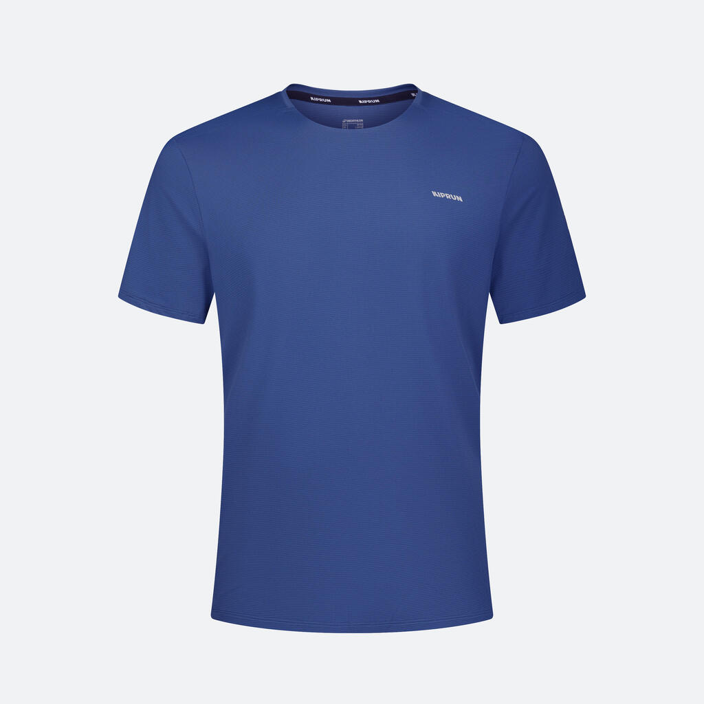 T-shirt running respirant anti-UV à séchage rapide pour homme - Bleu marine