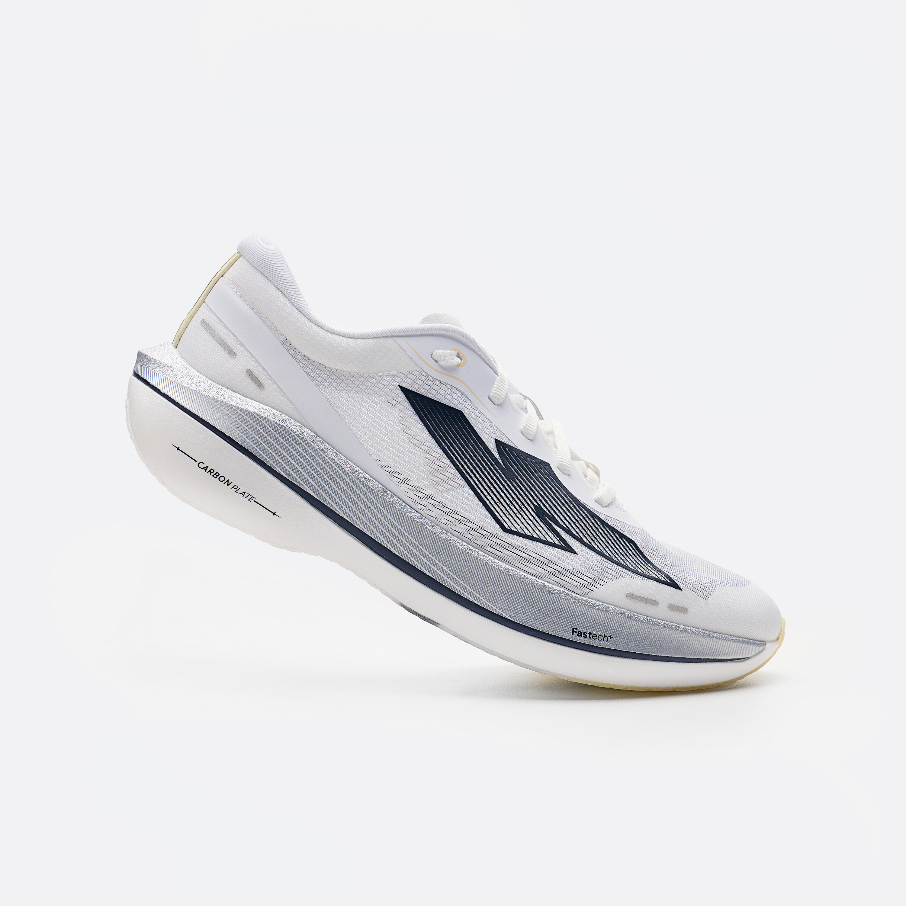 Zapatillas running placa carbono Kiprun Kipstorm Challenger Hombre - blanco 29/40