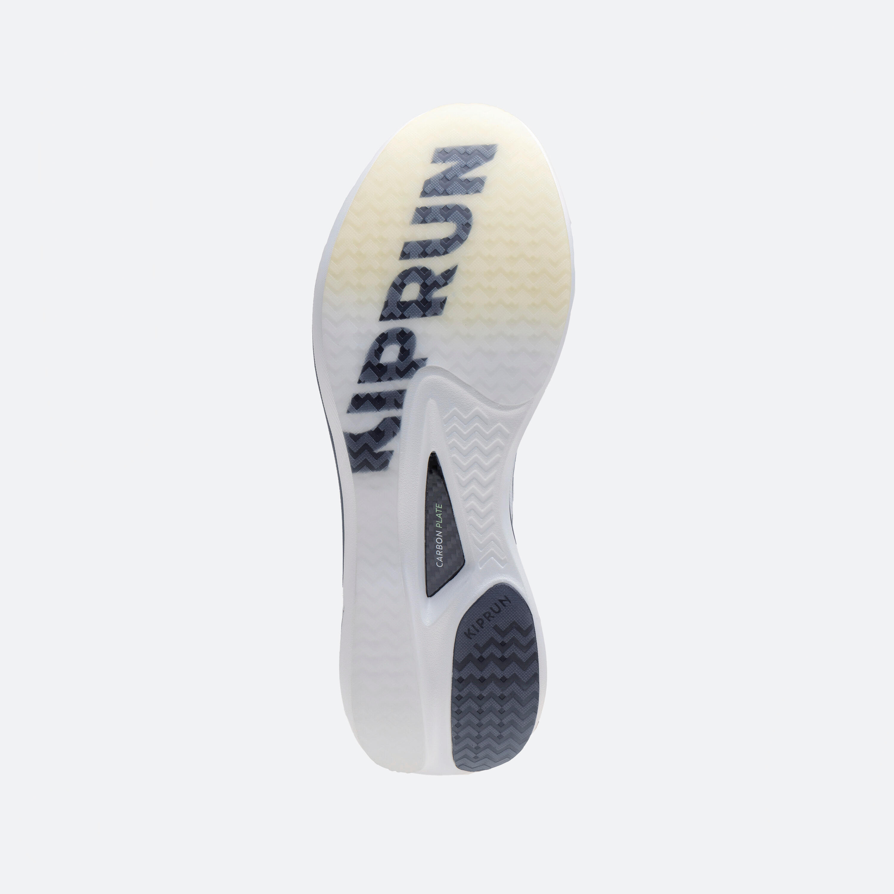 Zapatillas running placa carbono Kiprun Kipstorm Challenger Hombre - blanco 25/40