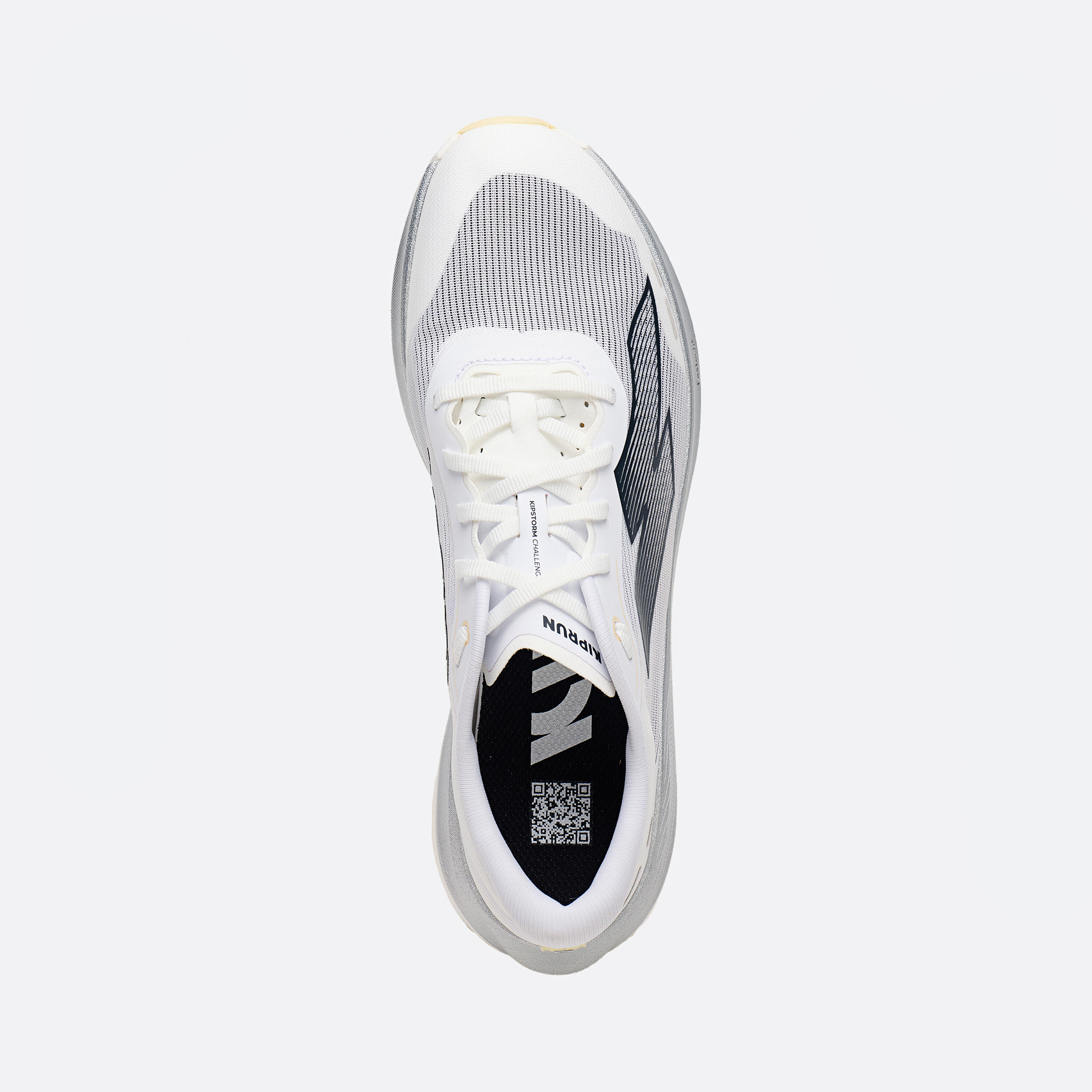 Zapatillas running placa carbono Kiprun Kipstorm Challenger Hombre - blanco 24/40