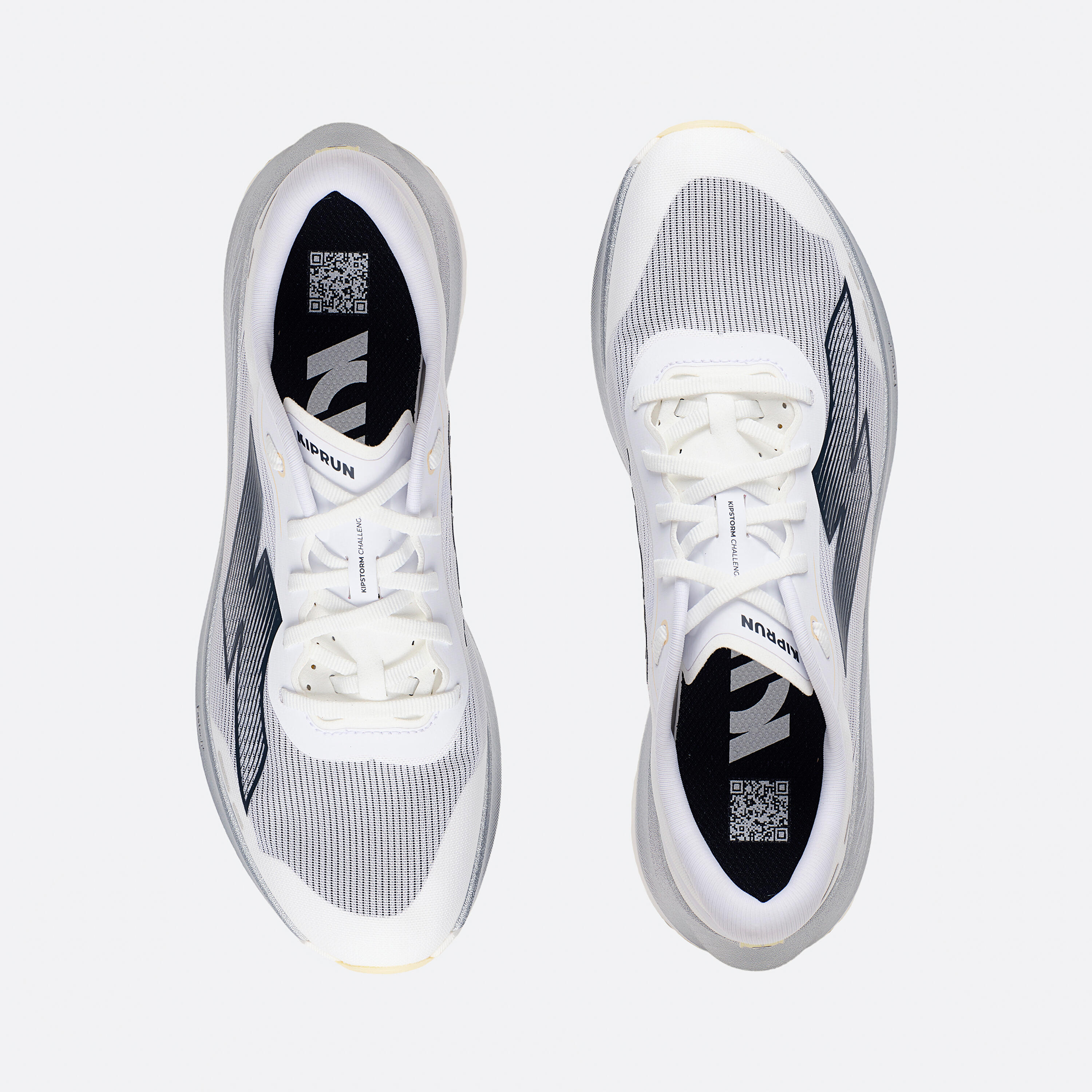 Zapatillas running placa carbono Kiprun Kipstorm Challenger Hombre - blanco 22/40