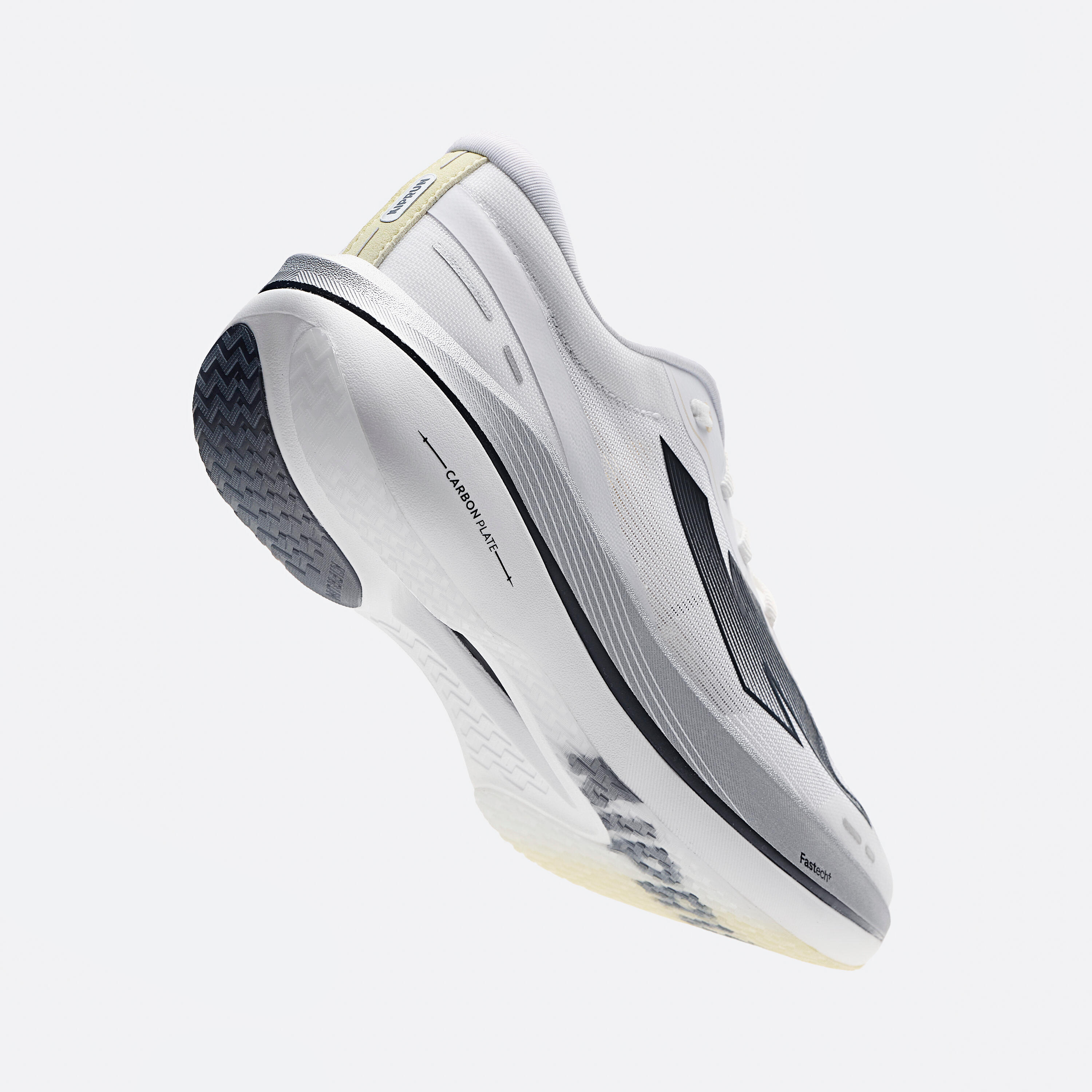 Zapatillas running placa carbono Kiprun Kipstorm Challenger Hombre - blanco 21/40