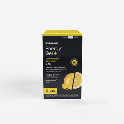 Energiegel voor inspanningen van meer dan 3 uur citroen energy gel+ x20
