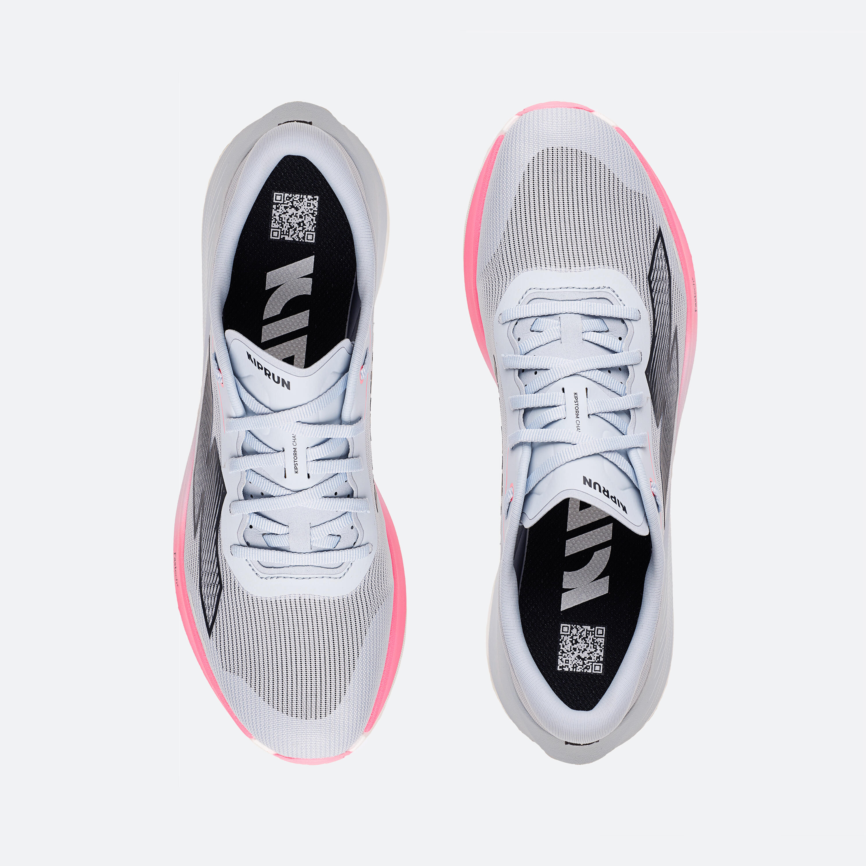 Zapatillas running placa carbono Kiprun Kipstorm Challenger Hombre - gris rosa 12/17