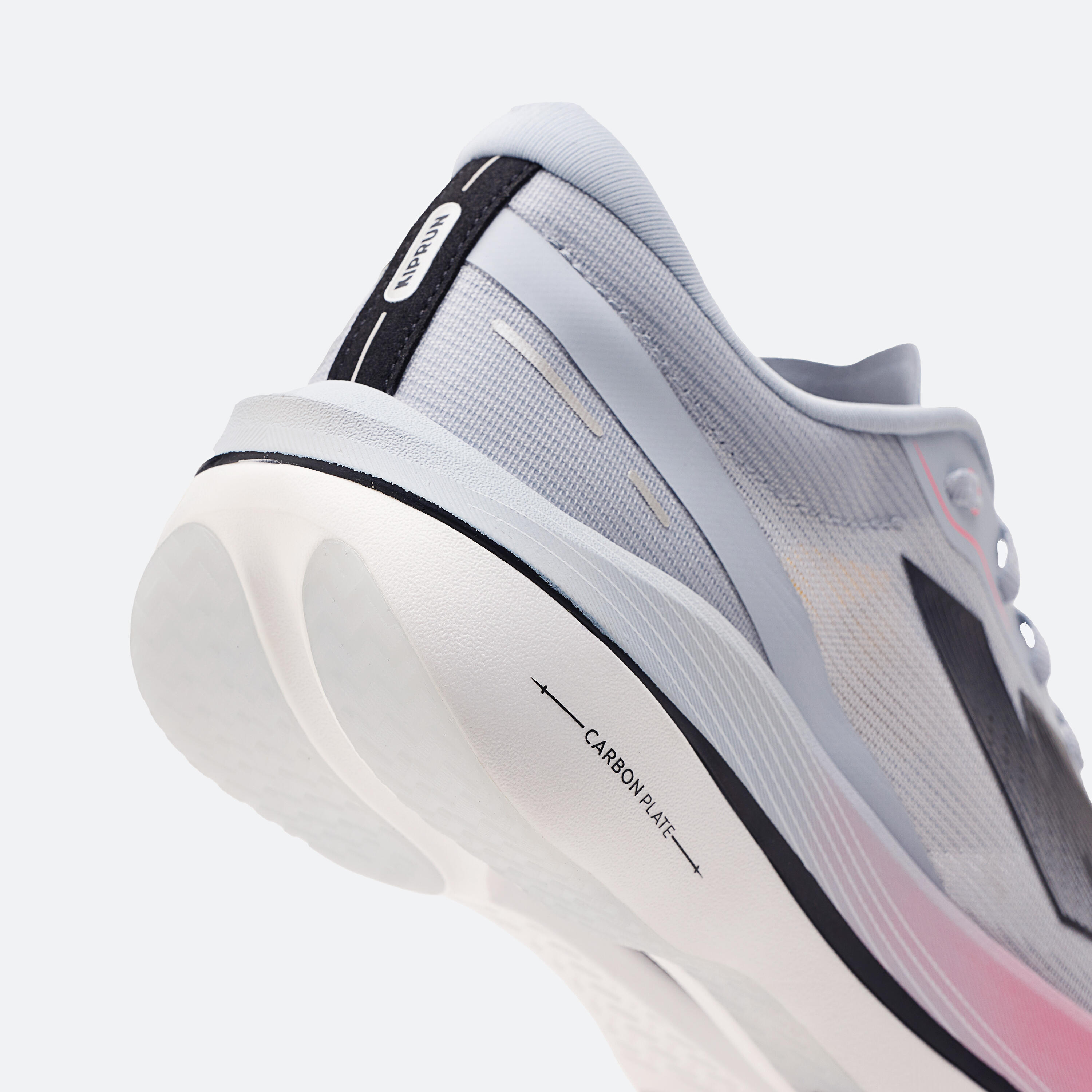 Zapatillas running placa carbono Kiprun Kipstorm Challenger Hombre - gris rosa 12/16