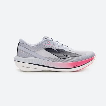 Chaussures de running carbone homme, Kiprun Kipstorm Challenger blanc et orange