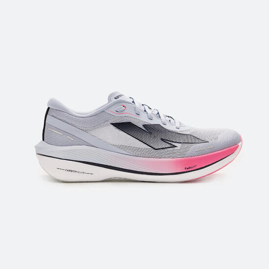 Scarpe running uomo KIPSTORM CHALLENGER con piastra in carbonio verde-giallo