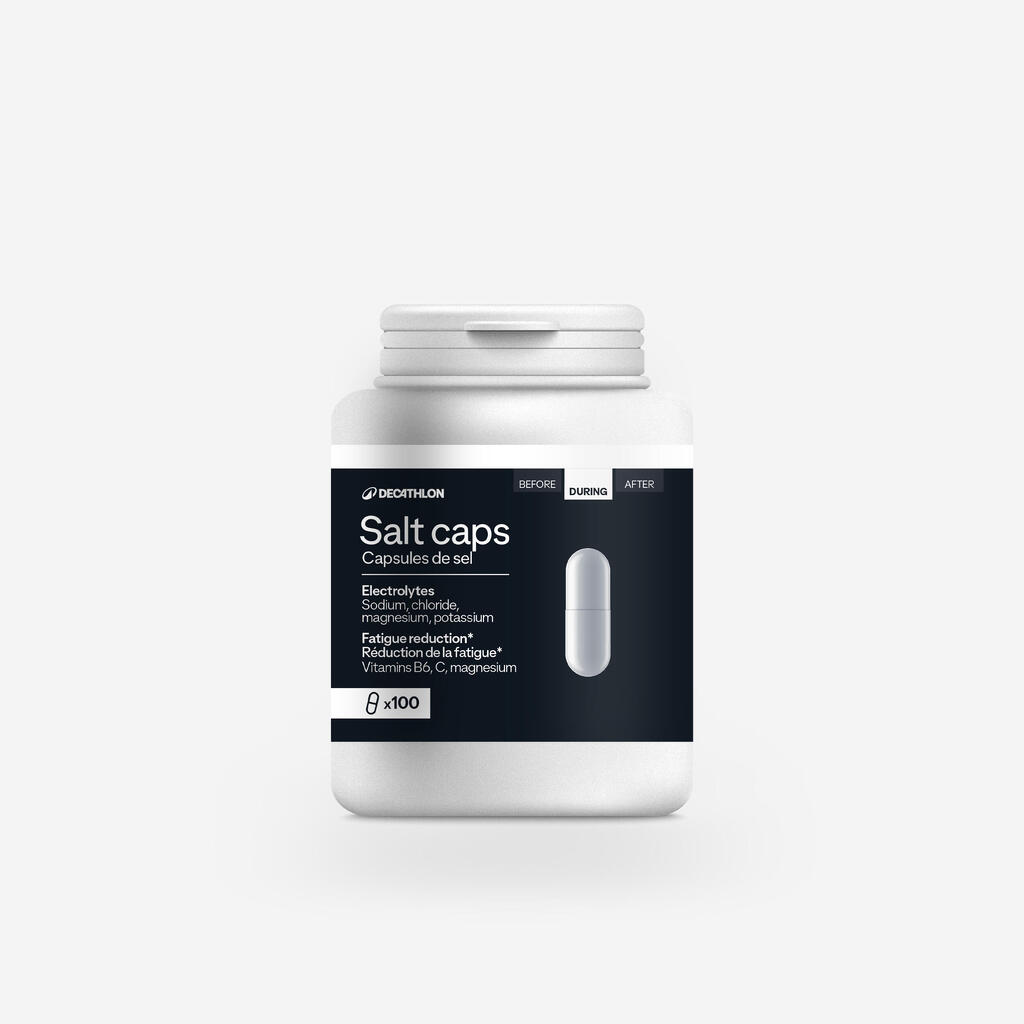 Salt capsules (over 3 hours), x100